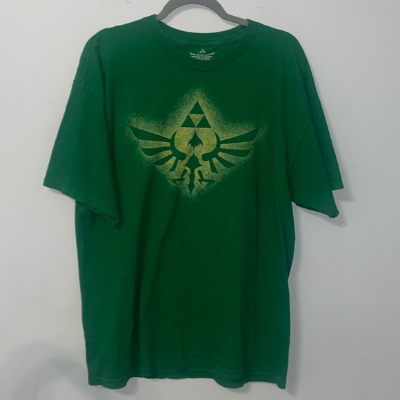 Zelda series Nintendo Legend of Zelda Mini Triforce Kelly Green T-Shirt Sz XL - Picture 1 of 6